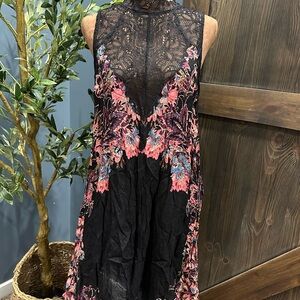 Free People Multicolor Floral Pattern Dress